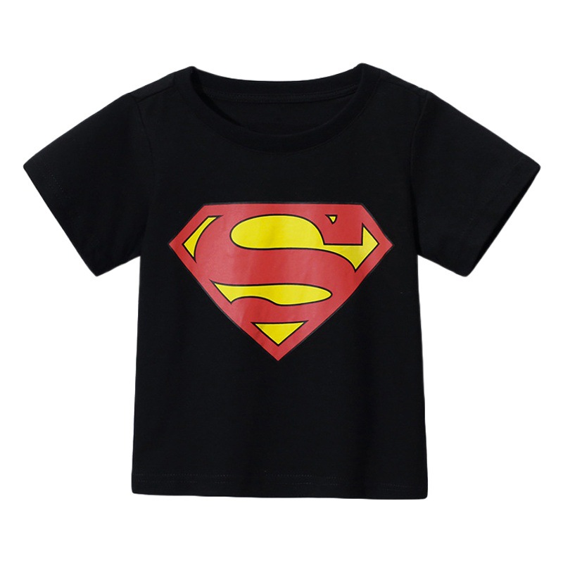 JOJO BEBE Ropa infantil europea y americana verano nueva marca niños Camiseta cuello redondo algodón manga corta niños camiseta de dibujos animados