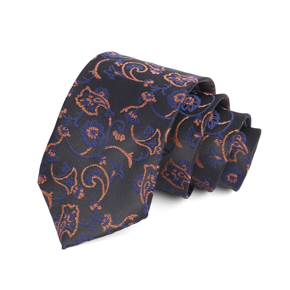 Corbata de hombre 8cm para hombre, bordado jacquard de alta calidad para hombre, corbata de negocios, corbata de seda de poliéster, fábrica al por mayor