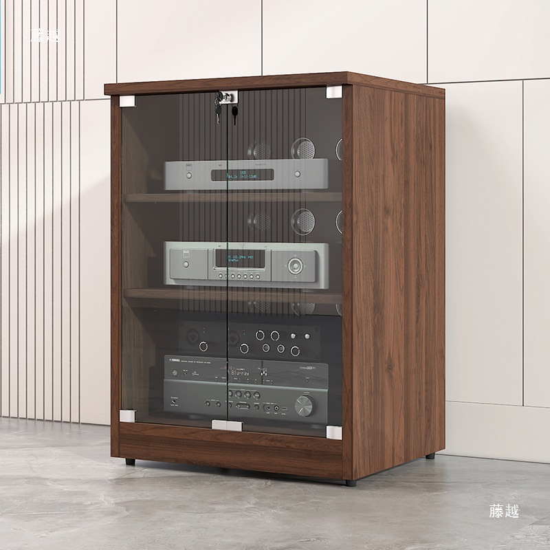 Cabinets with doors, audio-visual racks, amplifier cabinets, stands, equipment, audio amplifiers, floor-standing audio equipment