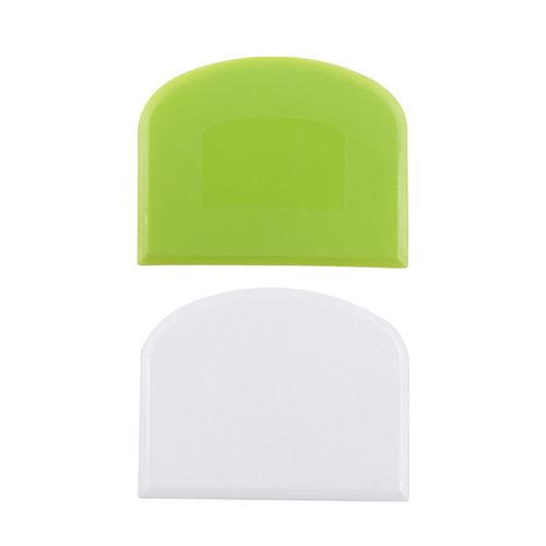 Baking tools semicircular D-shaped thickened plastic PE scraper cream cake scraper scraper dough cutter