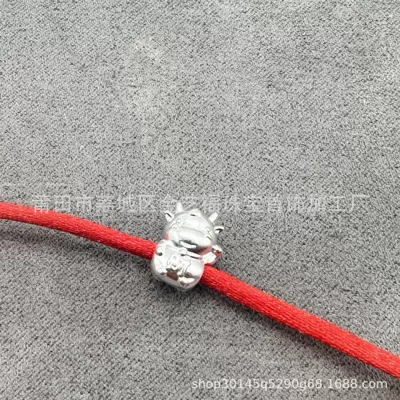 S999 Twelve Zodiac Sign Bracelet Zərgərlik ara hissələri - cow-about-042-grams