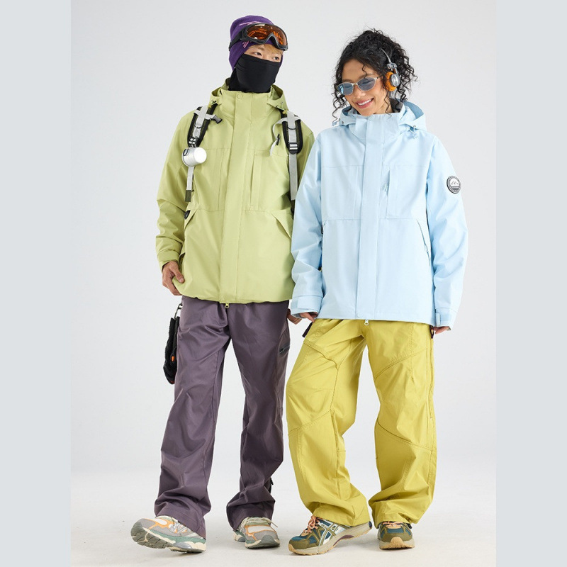 Jacket New Three-In-One Jacket Windproof Waterproof Jacket Couple Outdoor Removable Mountaineering Group Clothing Wholesale