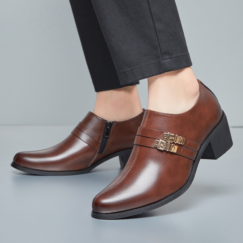 Leather Foreign Trade Independent Site Large Size Cuban Shoes for Men 2026 Spring and Autumn New Style Men's Wedding Banquet Party Shoes Leather Foreign Trade Independent Site Large Size Cuban Shoes for Men 2026 Spring and Autumn New Style Men's Wedding Banquet Party Shoes