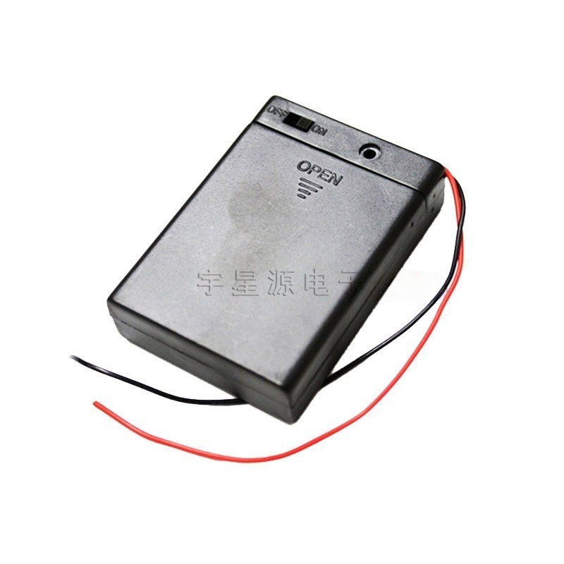 装3节5号带盖带开关电池盒/电池座 3位5号全密封安全盒 三位五号