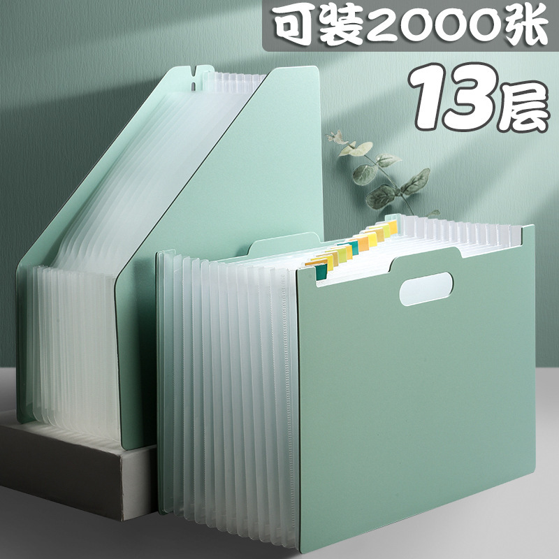 A4 bolsa de órgano de gran capacidad puede carpeta vertical multicapa inserción de papel de prueba bolsa de almacenamiento de archivos de recolección de artefactos
