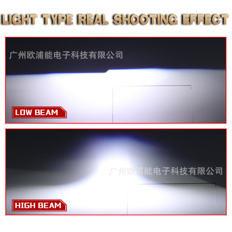 汽车LED灯3寸双光透镜改装前大灯超亮远近光一体高聚光|undefined