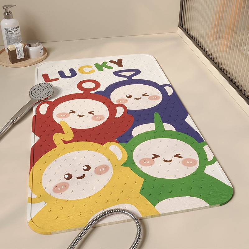 Non-slip Cartoon Bath Mat For Bathroom Rug With Rubber Backing_voghion.com