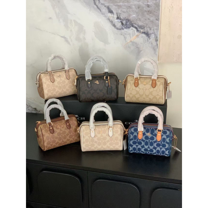 Mini Boston Çanta - Retro Üslubda Qadın Çiynində və Çarpaz Çanta