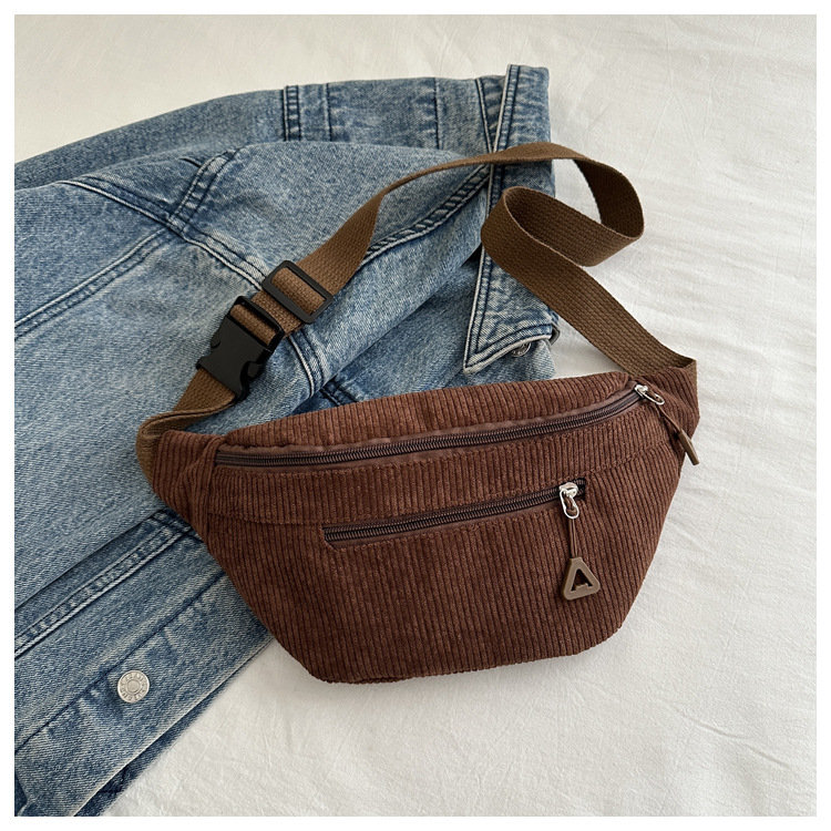 Bolsa de pecho de lana 2024 nuevo retro pequeño fresco coreano bolso casual simple bolso de lana ligero