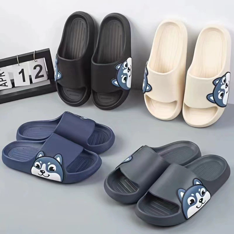 Новые тапочки из ЭВА, тапочки с медведем, мужские Тапочки для ванной, дома, родителей и детей, уличные тапочки с героями мультфильмов