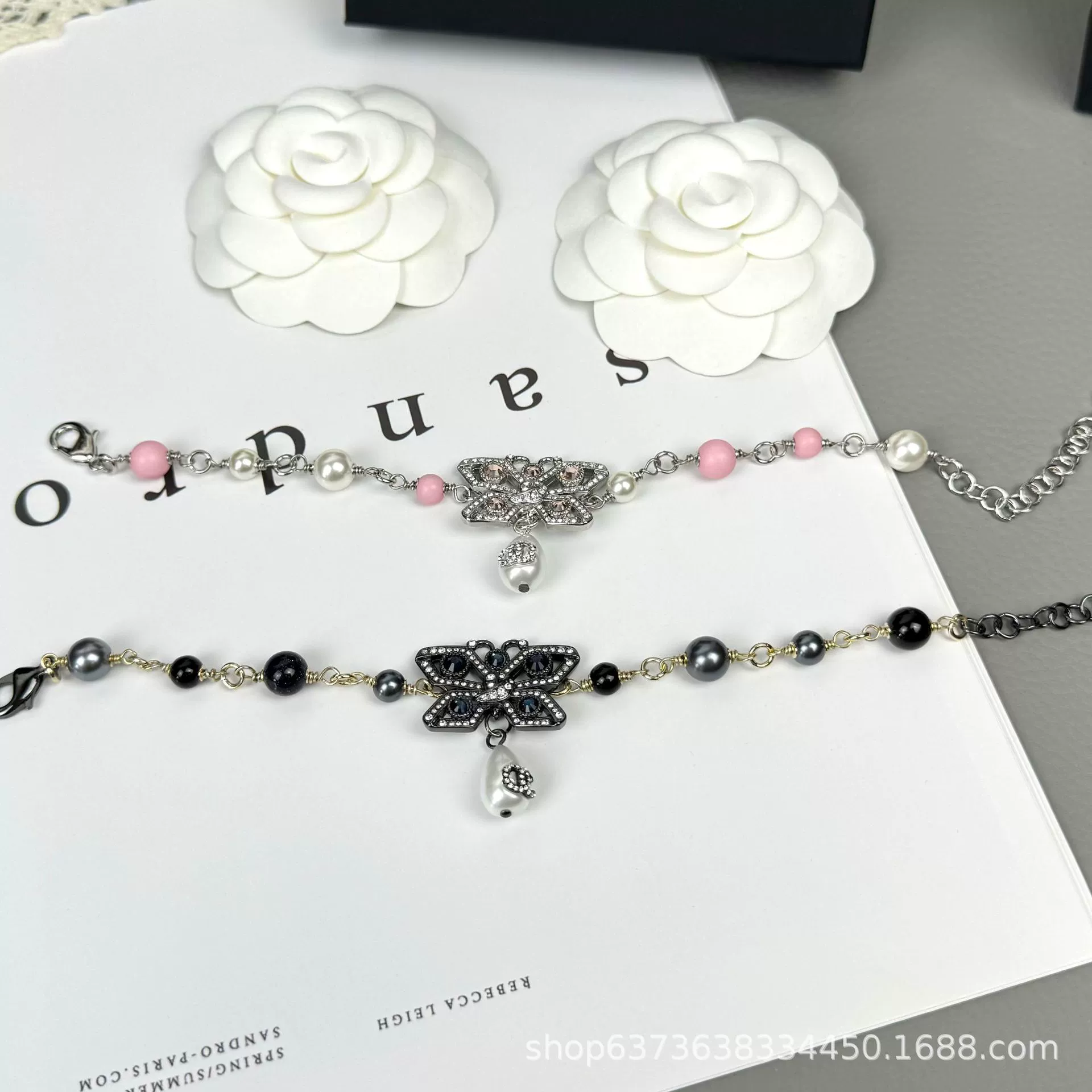 Свежий милый маленький дизайн браслета с буквами, стиль Chanel, сезонный тренд