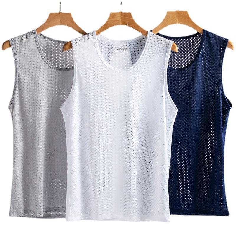 Foreign trade summer vest fitness sports running men's sleeveless bottoming top XX0250