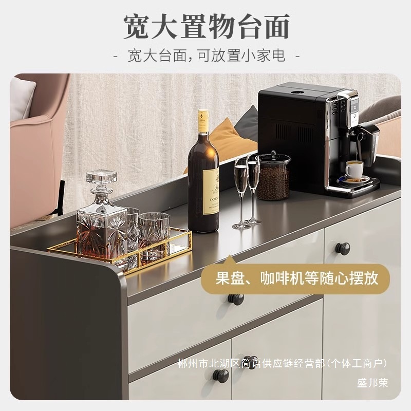 Fábrica de venta directa armario de té armario de comedor armario moderno simple sala de estar contra la pared integrada caja de almacenamiento