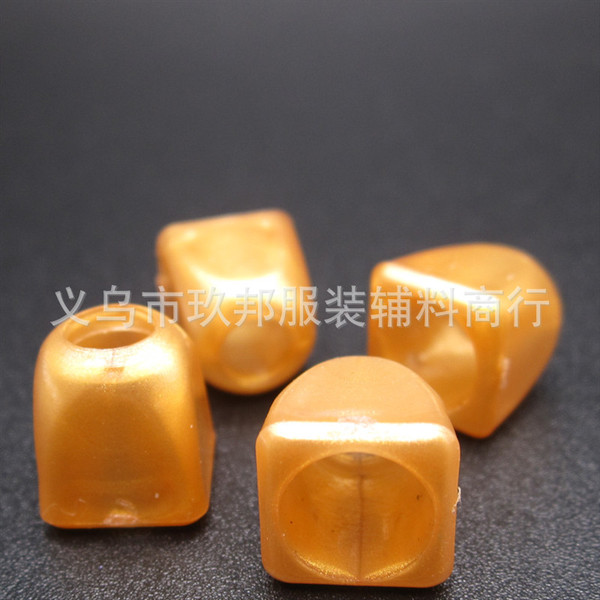 Square golden plastic bag
