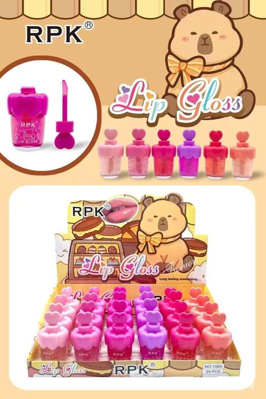 RPK MAGIC 可愛い漫画風保湿リップスティック ウォーターベアカップ ハート型変色リップグロス ウォーターグロスミラーグラスリップ|undefined