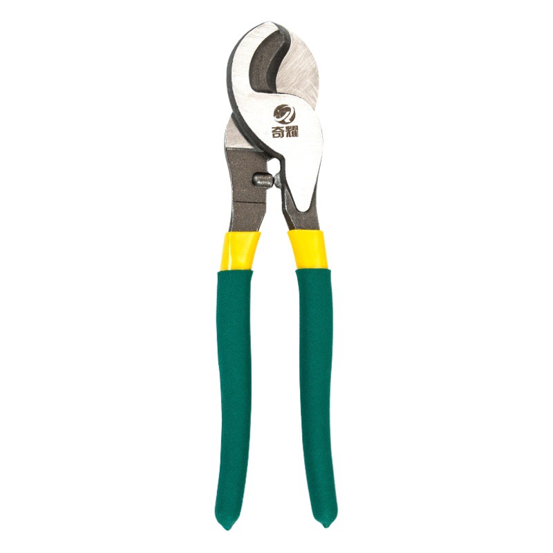 Qiyao cortador de cable tijeras de alambre eléctrico alicates de lectura electricista tangente alicates de corte manual 6 8 10 pulgadas alicates trenzados Cabeza Grande