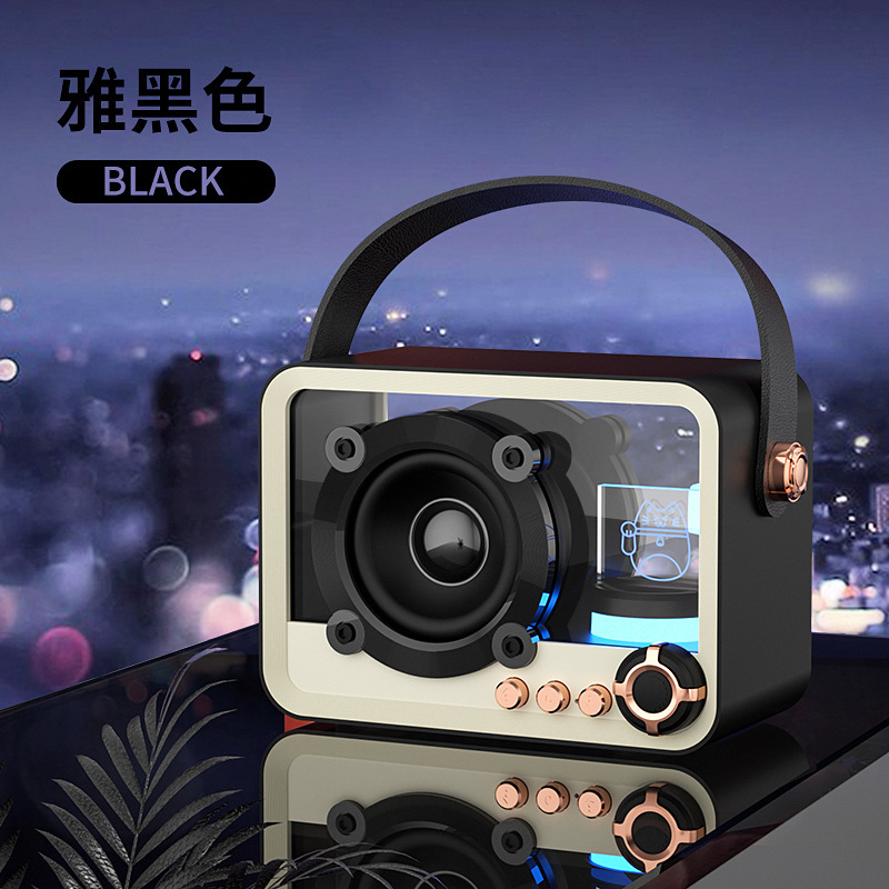 新製品 透明Bluetoothスピーカー 音楽メカ風 シンプルRGB雰囲気照明 家庭用装飾スピーカー ギフト|undefined