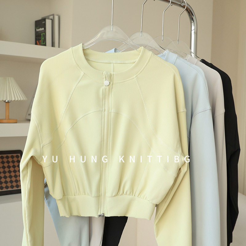 Sports Tops 2026 New Autumn Style Women's Loose-Fitting Slimming Quick-Drying Casual Running Yoga Training Fitness Jacket