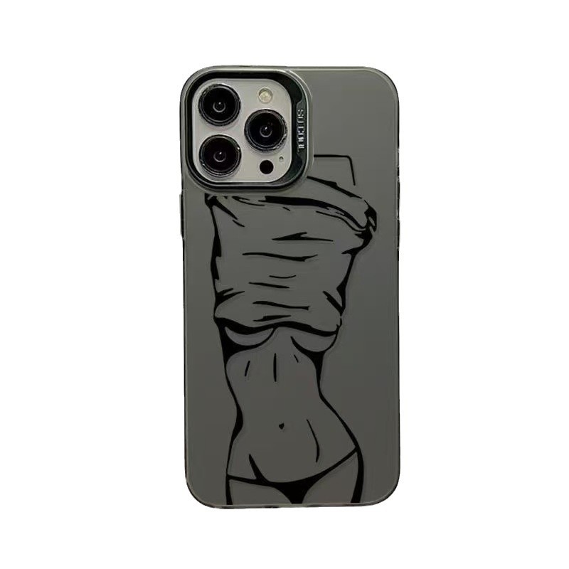 Nuevas líneas europeas y americanas para iPhone 16 funda para teléfono móvil Apple 15promax/14/13pro/12/11 hembra x
