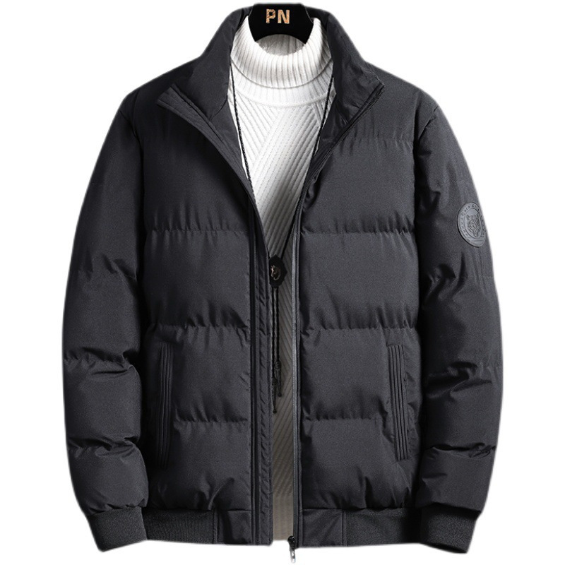 Abrigo de algodón acolchado abrigo de hombre invierno 2023 nueva marca de moda abrigo de algodón acolchado engrosado gordo más tamaño chaqueta de los hombres