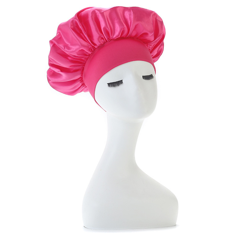 Amazon transfronterizo amplio borde alto elástico sombrero de dormir sombrero de quimioterapia sombrero para el cabello sombrero para el cabello seco