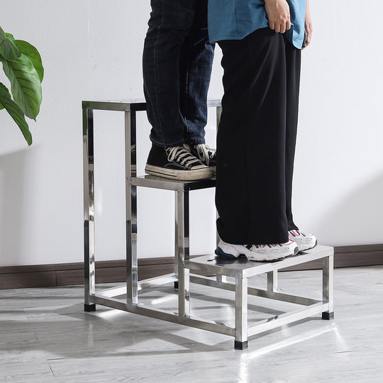 304 stainless steel bench hospital inspection footstool workshop warehouse height increasing step ladder thickened step stool