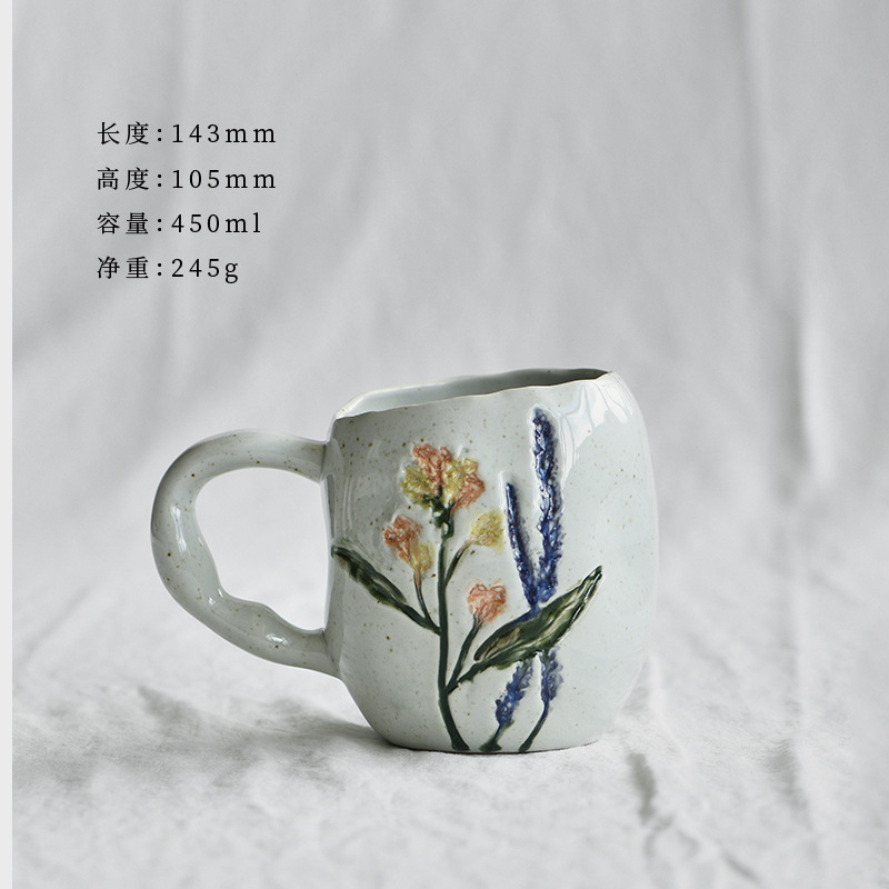 Fanghua 손으로 그린 ​​기울어진 머리 컵 (스타일 1)