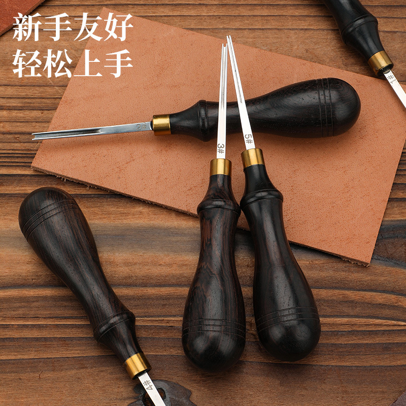 Cortador de borde de sándalo cuchillo de recorte biselado herramienta de cuero bricolaje corte de borde de cuero profesional
