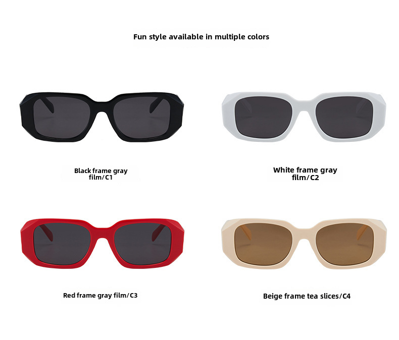 Polygon Women's Sunglasses Small Frame Fashion Street Glasses_voghion.com