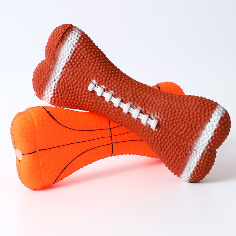 Fábrica al por mayor un gran número de en stock pipipiptao vinilo sonido deportes bola hueso transfronterizo perro juguetes para mascotas