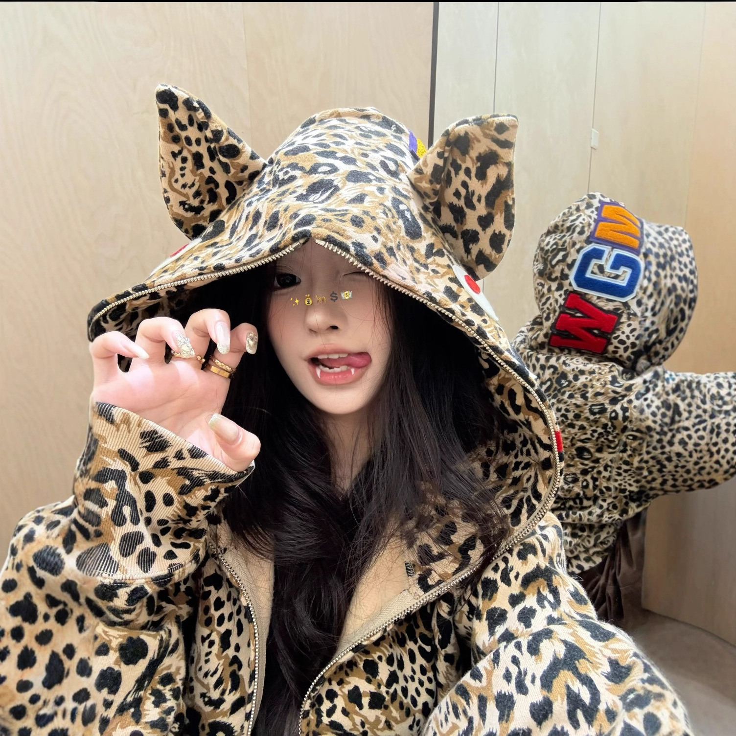 고품질 bapeCamoShark 브라운 안감 카무플라주 원숭이 머리 마일로 스웨트셔츠 재킷 남녀공용