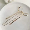 Golden snake bone collar-two teeth