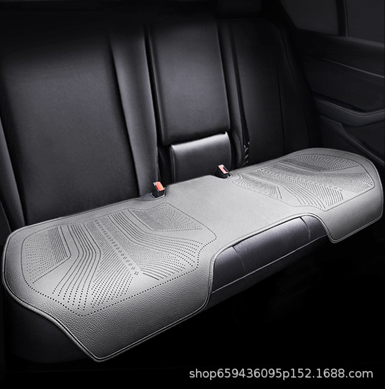 Genuine Leather Car Seat Cushion, Universal for All Seasons, High-End Seat Pad, Single-Piece Seat Cover, Full Coverage Rear Car Seat Cover