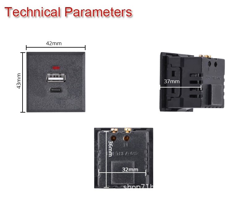Карточная встроенная USB-зарядная розетка Type-C настенная настольная скрытая розетка производитель прямые поставки