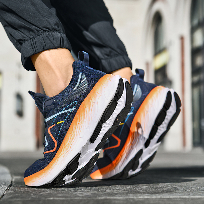 Laufschuhe für Herren, leichte, atmungsaktive Fliegengitter-Sportschuhe mit dicken Sohlen, Jugendmode, lässige Modeschuhe_voghion.com