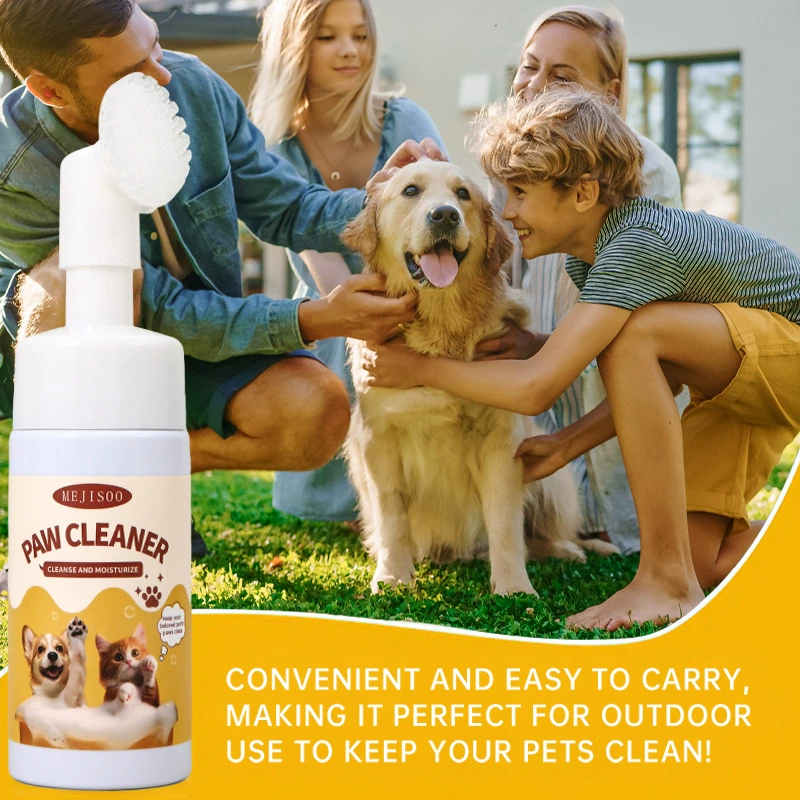 Оптовая продажа очищающей пены для лап животных PET FEET CARE CLEANSING FOAM для внешней торговли и трансграничной торговли