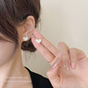 Silver needle, earrings, cute small set, silver 925 sample, simple and elegant design, Korean style, city style