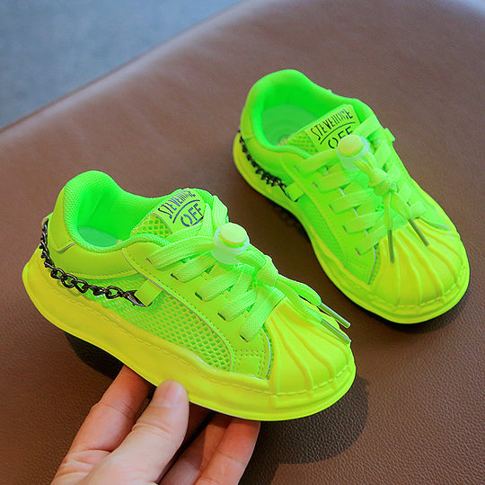 Boys' sneakers 2023 new children's single mesh shoes girls' sandals breathable medium and big children sneaker summer shoes special offer