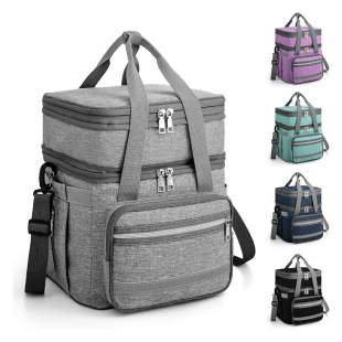 Cross-border Portable Large Capacity Lunch Bag Aluminum Foil Waterproof Thickened Insulation Lunch Bag Fresh-keeping Picnic Ice Bag