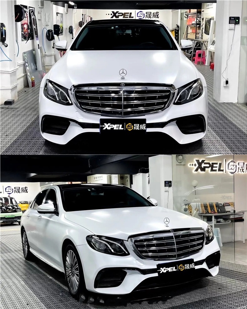 Pet Car Color Changing Film Motorcycle Electric Vehicle Black Warrior Super Sub-Frosted Car Film Electro-Optical Metal White Body Film