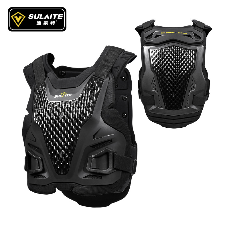 Sulaite Motorcycle Riding Quick-Release Vest External Protective Gear Off-Road Equipment Anti-Fall Armor Chest and Back Protection