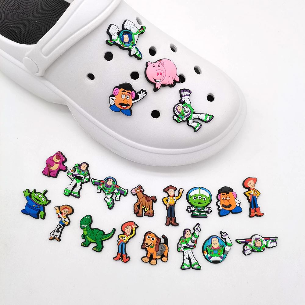 [Барби-цвет croc обувь украшение садовые тапочки аксессуар застежка]