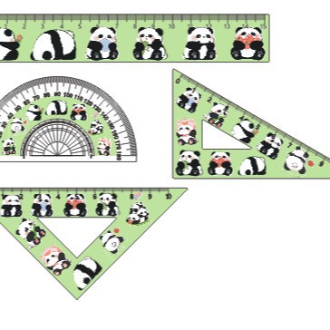 Bonito y creativo Sanrio dibujos animados acrílico Mayday regla transparente estudiante de escuela primaria juego de regla de papelería especial