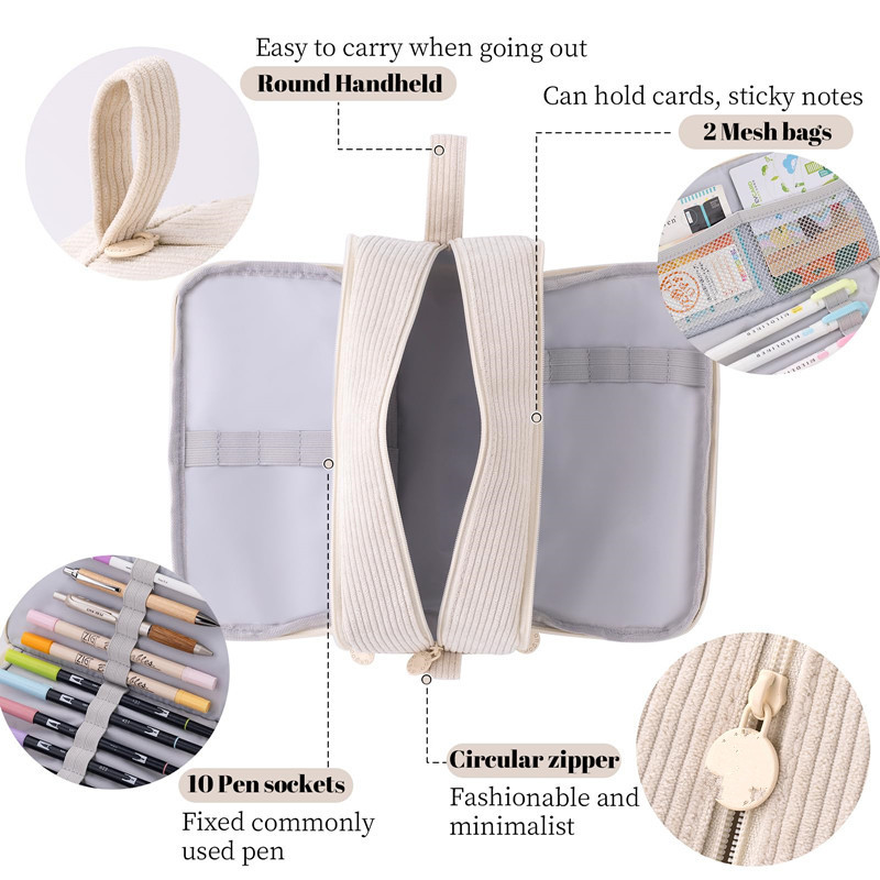 New cross-border multi-functional storage bag, portable document bag, clutch, simple design, large capacity for cosmetics storage.