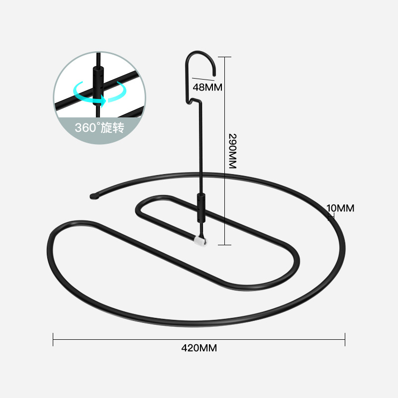 Factory Direct supply quilt drying rack aluminum alloy clothes hanger round rotating clothes hanger quilt drying artifact