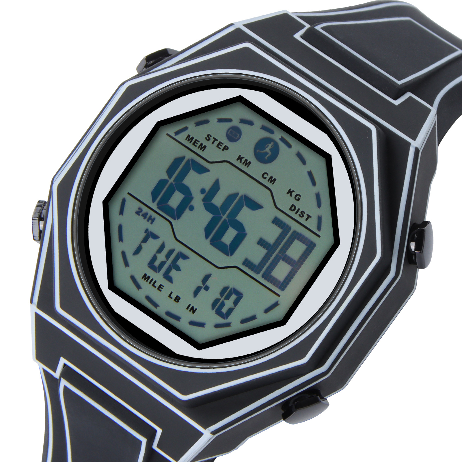 Trendy Simple Watch Fashion Creative Dial High Sense Electronic Waterproof Watch Sports Cartoon Fashion Watch