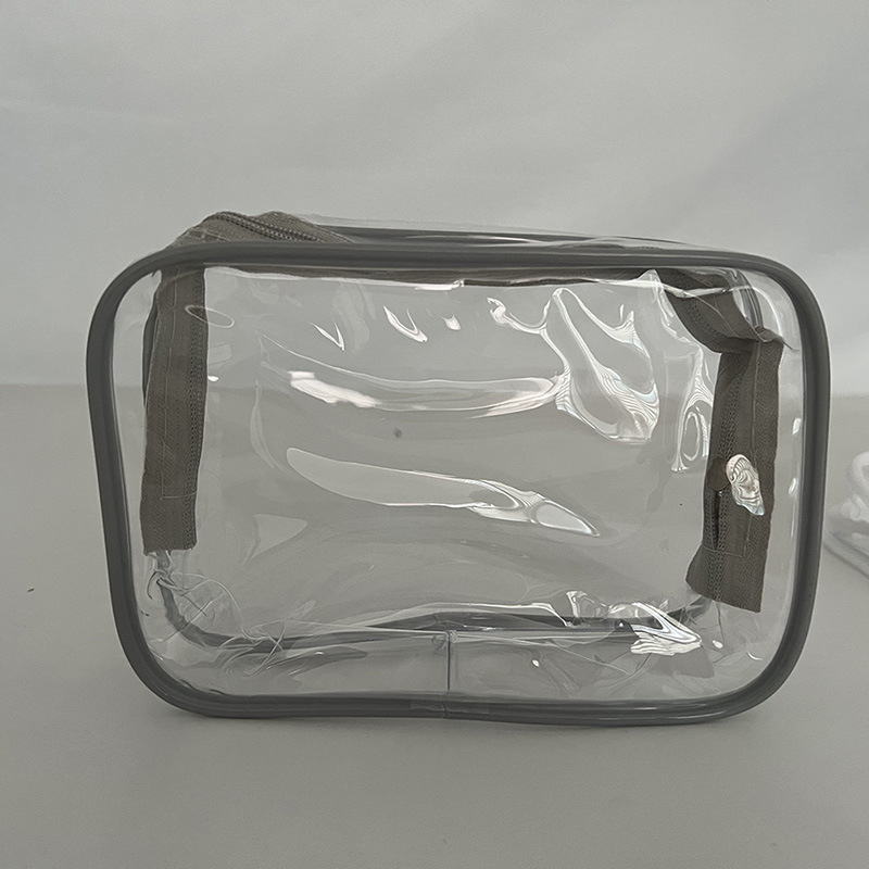 厚みのある PVC 日用品化粧品立体収納化粧品バッグ旅行用トイレタリーつや消し防水収納袋|undefined