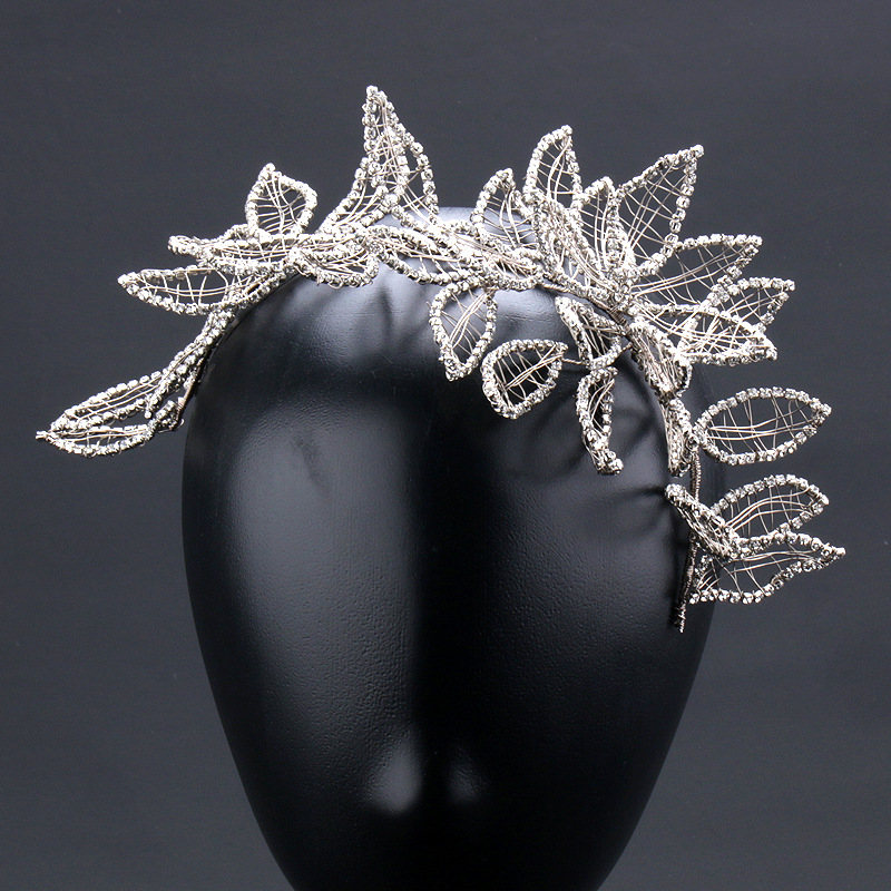 Nueva banda de pelo hecho a mano accesorios de cristal coreano accesorios de boda estilo princesa