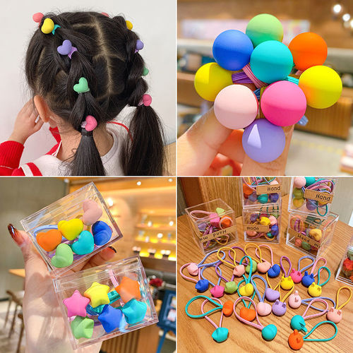Baby Hairband for Girls Children Hair Ties No Damage to Hair Good Elasticity Girls Hair Ties Hair Circles Head Accessories for Girls Hair Accessories