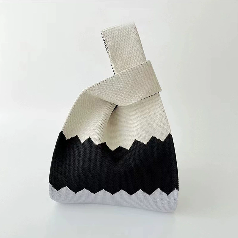 Вязаная сумочка-багажница Tote - ручная кладь для отдыха и еды, 20x36 см, 0.105 кг, многоцветная